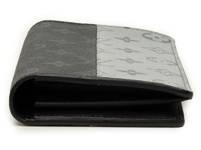 Louis Vuitton Monogram Eclipse Split Portefeuille Brazza Long Wallet Schwarz Monogramm - Ansicht 3
