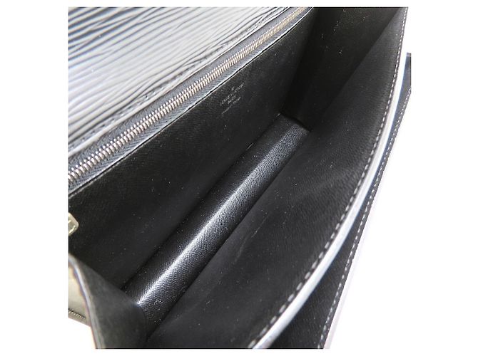 Louis Vuitton Epi Pochette Sellier Dragonne Clutch Bag Nero - vista 6
