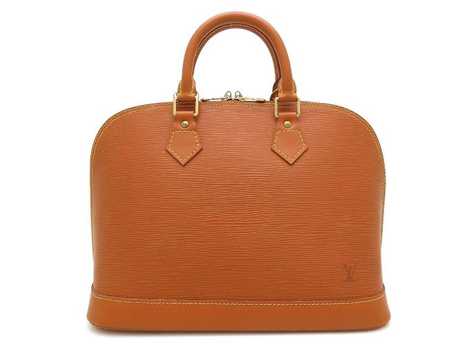 Borsa Louis Vuitton Epi Alma in Gold Cipango D'oro - vista 2