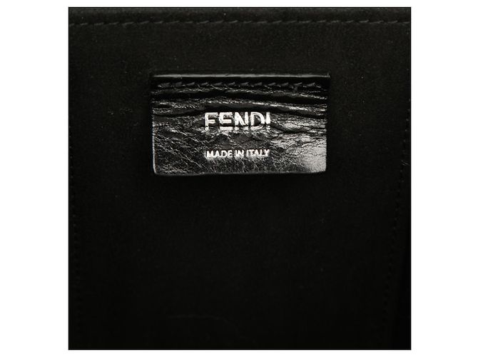 Fendi Schultertasche aus schwarzem Leder - Ansicht 5