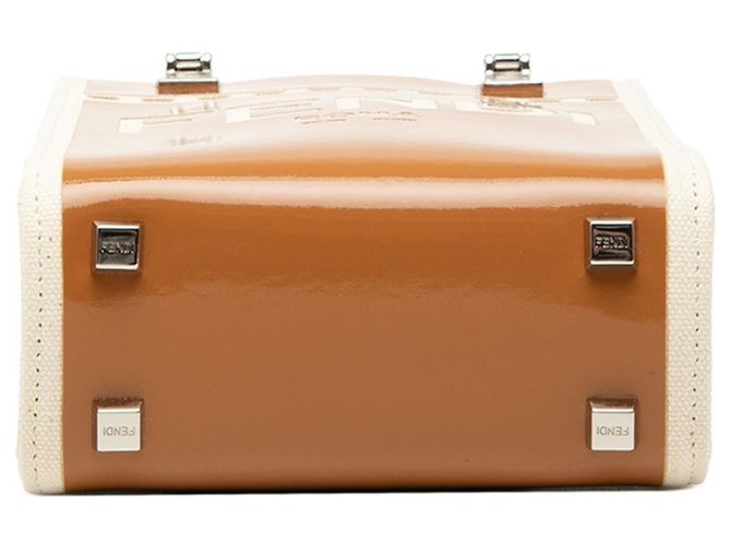 Borsa a mano Fendi Sunshine Shopper Mini Marrone Crudo - vista 3