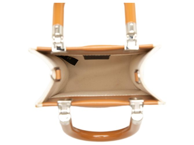 Borsa a mano Fendi Sunshine Shopper Mini Marrone Crudo - vista 4