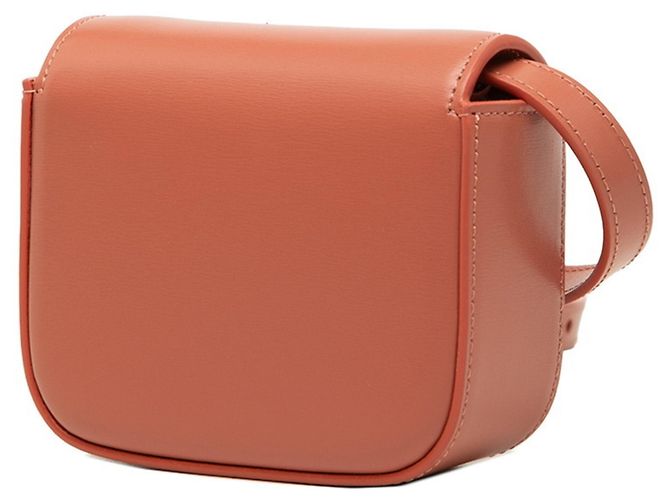 Céline Borsa a tracolla/pochette Celine Triomphe Mini Claude Rosso - vista 2
