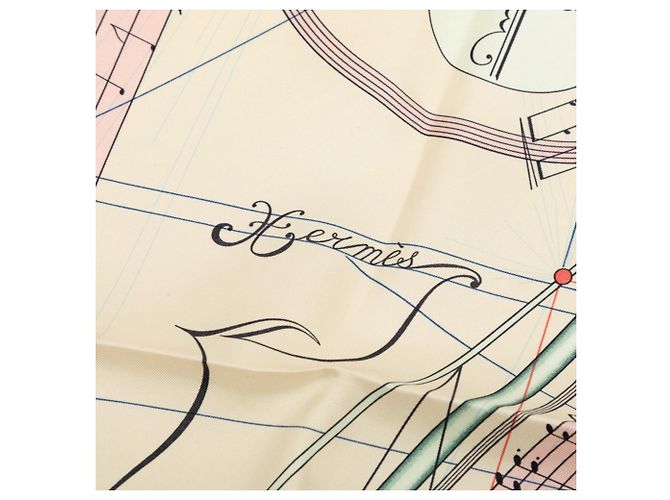 Hermès Foulard Hermes Carre 90 La Musique des Spheres Rosa Multicolore - vista 4