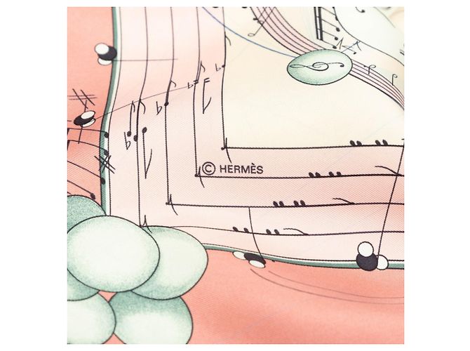 Hermès Foulard Hermes Carre 90 La Musique des Spheres Rosa Multicolore - vista 5
