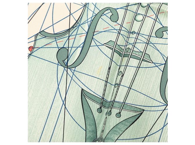 Hermès Foulard Hermes Carre 90 La Musique des Spheres Rosa Multicolore - vista 8