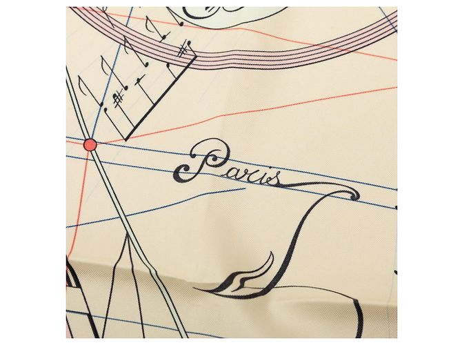 Hermès Foulard Hermes Carre 90 La Musique des Spheres Rosa Multicolore - vista 9
