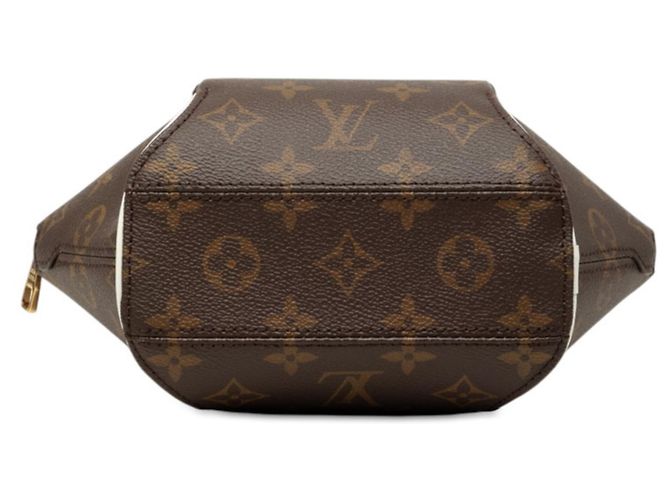 Borsa Louis Vuitton Monogram Ellipse BB Marrone Bianco Monogramma - vista 3