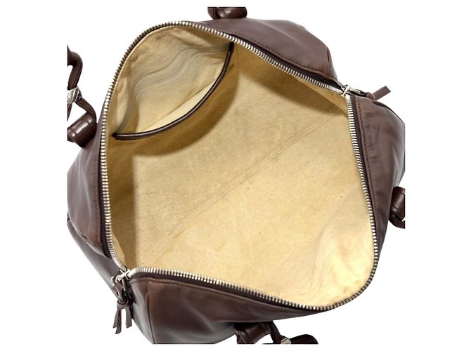 Borsa a mano Mini Boston Intrecciato Bottega Veneta Marrone - vista 5