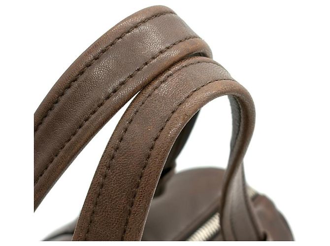 Borsa a mano Mini Boston Intrecciato Bottega Veneta Marrone - vista 9