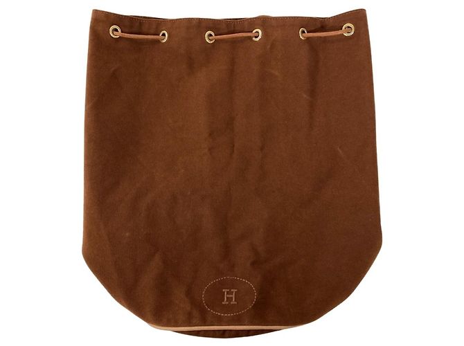 Hermès Borsa a tracolla Hermes Polochon Mimil GM Marrone - vista 6
