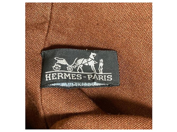 Hermès Borsa a tracolla Hermes Polochon Mimil GM Marrone - vista 7