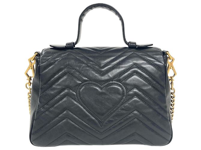 Borsa a tracolla Gucci GG Marmont Small Nero - vista 2