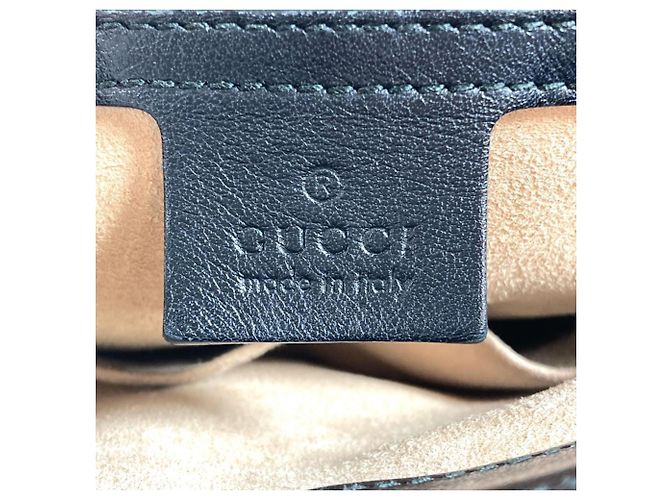 Borsa a tracolla Gucci GG Marmont Small Nero - vista 8