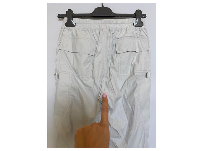 Rick Owens TECUATL Cargo-Hose Weiß - Ansicht 4