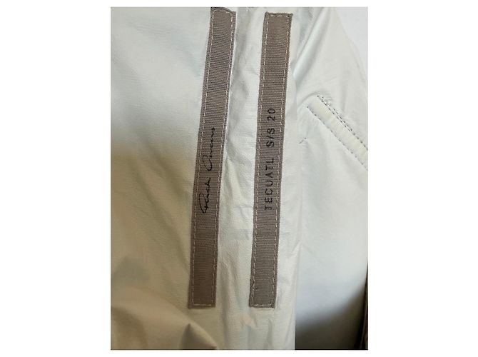 Rick Owens TECUATL Cargo-Hose Weiß - Ansicht 5