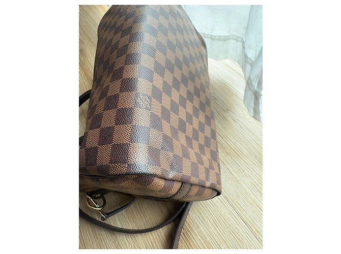 Borsa a mano Louis Vuitton Speedy 30 Damier Ebene Marrone - vista 10