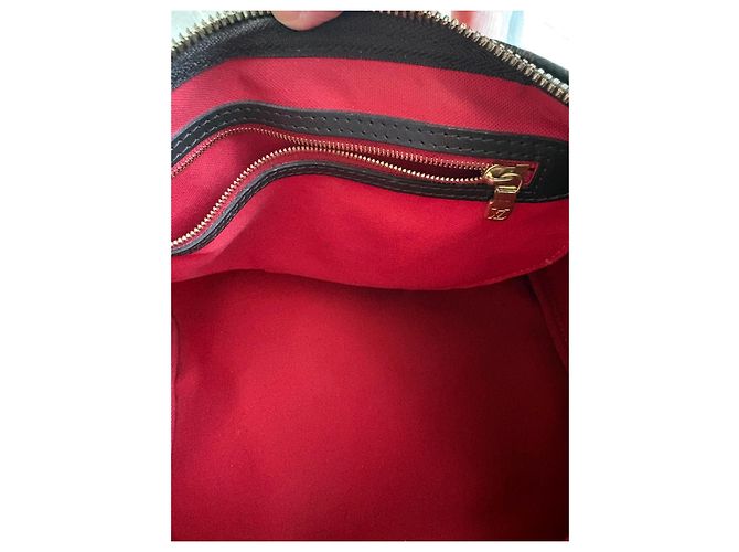Borsa a mano Louis Vuitton Speedy 30 Damier Ebene Marrone - vista 6