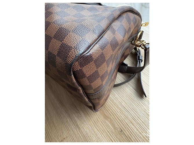 Borsa a mano Louis Vuitton Speedy 30 Damier Ebene Marrone - vista 8