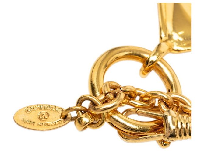Collana con ciondolo Chanel Coco Mark Rhombus Rogue con catena D'oro - vista 5