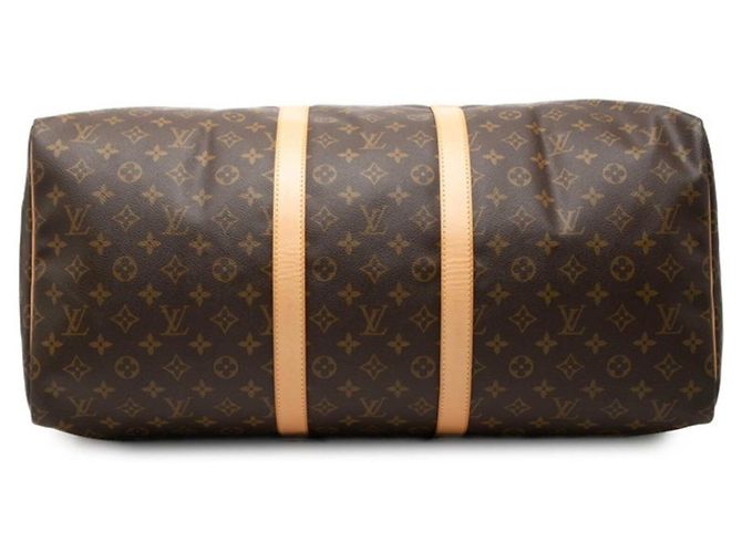 Bolsa Boston Louis Vuitton Monogram Keepall 55 Marrom Monograma - vista 3
