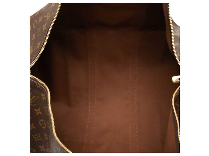 Bolsa Boston Louis Vuitton Monogram Keepall 55 Marrom Monograma - vista 4