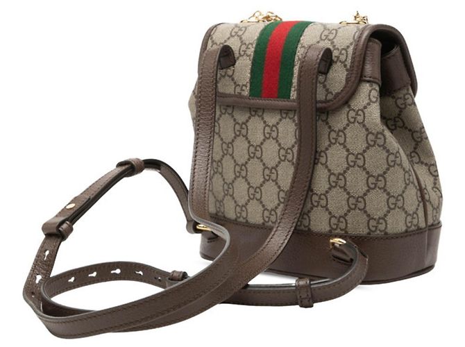 Gucci Ophidia GG Supreme Mini-Rucksack Braun - Ansicht 2
