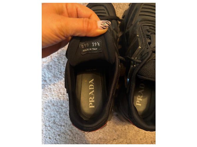 Baskets Prada Cloudbust Thunder Noires - vue 3