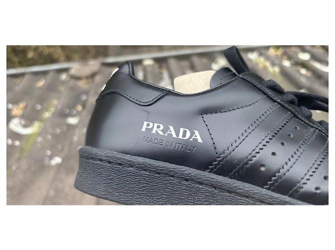 Sneaker in pelle nera di Prada x Adidas Nero - vista 8