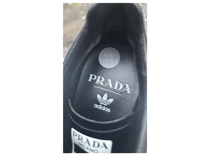 Sneaker in pelle nera di Prada x Adidas Nero - vista 9