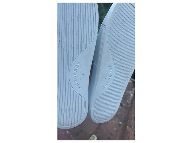 Ciabatte Burberry da donna in gomma Bianco Blu - vista 9