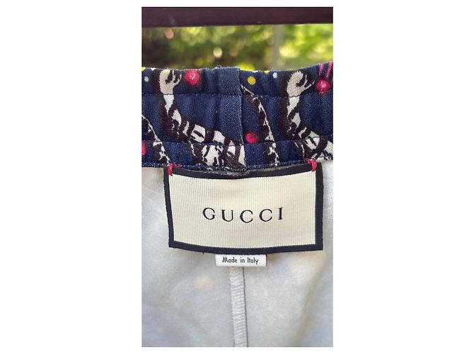 Gucci Men's jogging pants with eagle and tiger print Red Multiple colors Green Dark blue - view 5