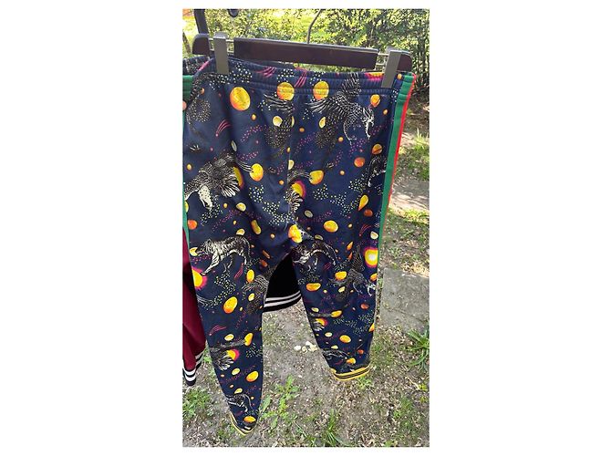Gucci Men's jogging pants with eagle and tiger print Red Multiple colors Green Dark blue - view 8