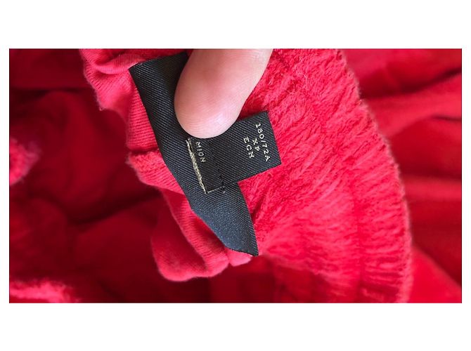 Burberry Jogginghose Rot Velours mit Regenbogen-Logo - Ansicht 8