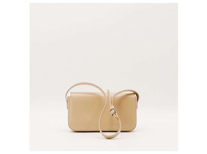 Céline Borsa a tracolla Triomphe in pelle di vitello liscia Beige - vista 3