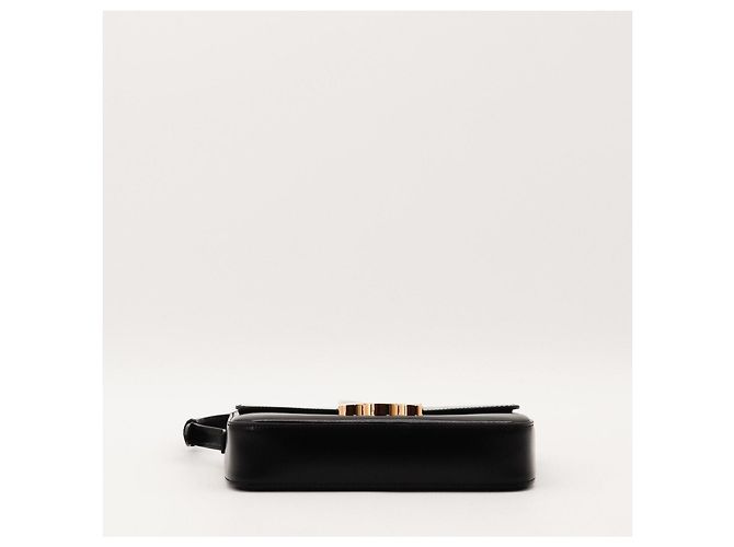 Céline Borsa a tracolla Celine Triomphe in pelle di vitello liscia nera Nero - vista 5