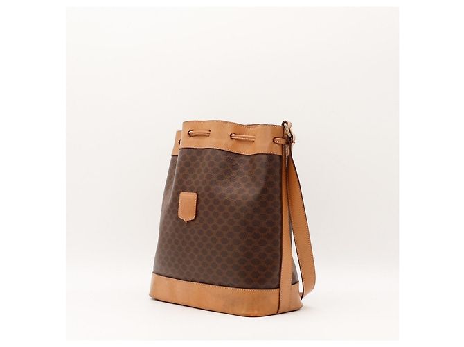 Céline Borsa a secchiello Celine Macadam con pochette Marrone - vista 2