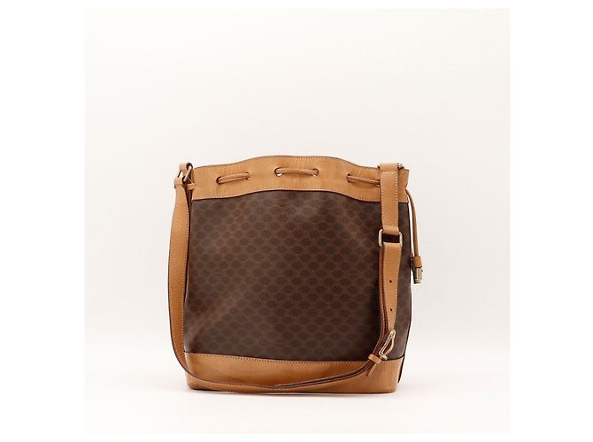 Céline Borsa a secchiello Celine Macadam con pochette Marrone - vista 3
