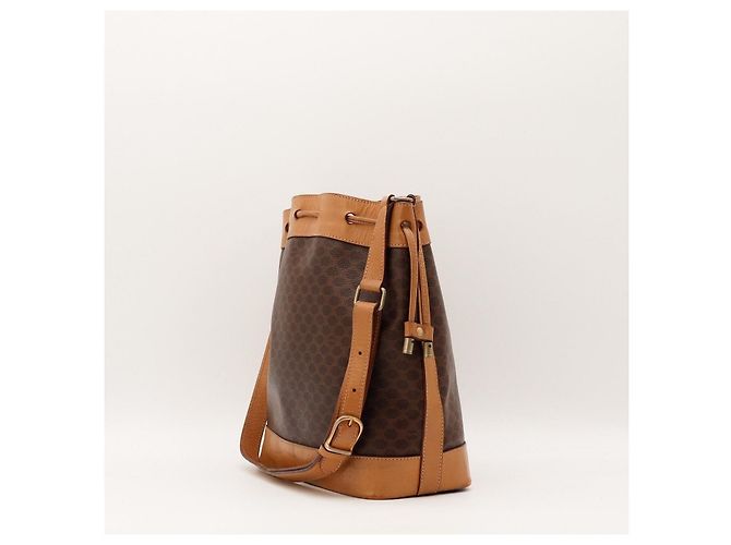 Céline Borsa a secchiello Celine Macadam con pochette Marrone - vista 4