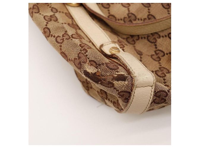 Gucci Schultertasche aus Monogramm-Canvas Braun Beige - Ansicht 11