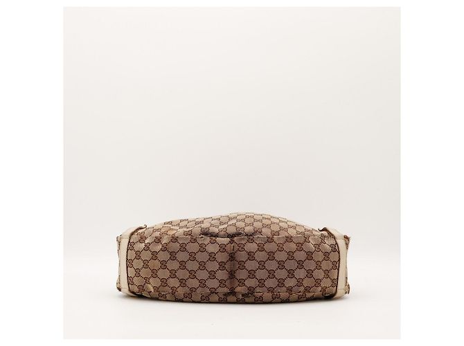Gucci Schultertasche aus Monogramm-Canvas Braun Beige - Ansicht 5