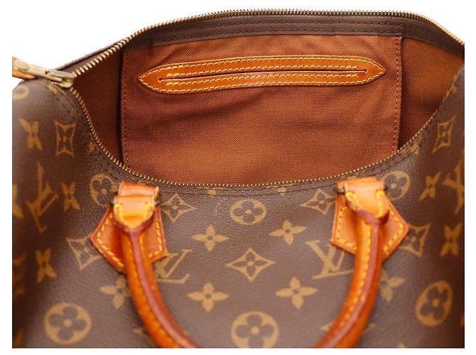 Borsa Louis Vuitton Speedy 30 Monogram Canvas Marrone - vista 7