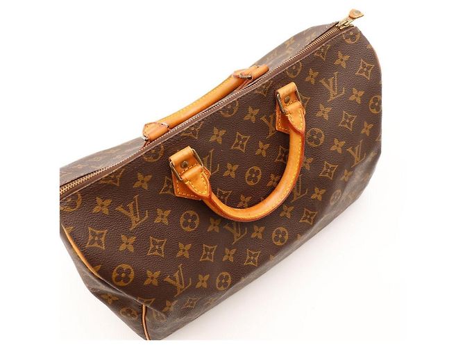 Borsa Louis Vuitton Speedy 30 Monogram Canvas Marrone - vista 11