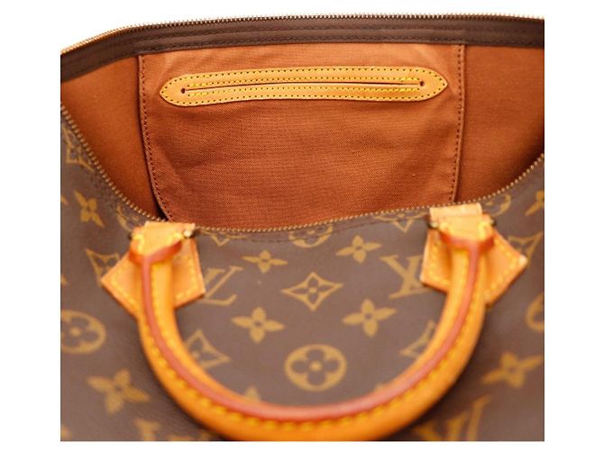 Borsa Louis Vuitton Speedy 30 Monogram Canvas Marrone - vista 7