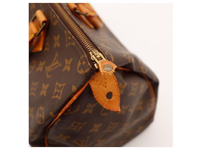 Borsa Louis Vuitton Speedy 30 Monogram Canvas Marrone - vista 9