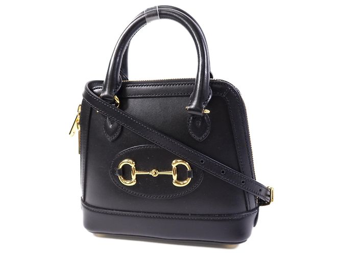 Gucci Horsebit Leather Medium Negro - vista 3