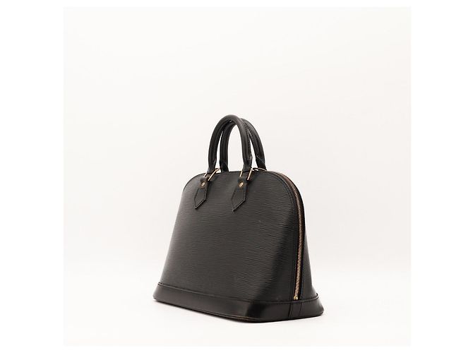 Borsa Louis Vuitton Alma in pelle Epi nera Nero - vista 2