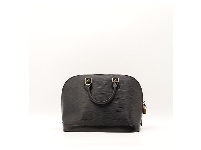 Borsa Louis Vuitton Alma in pelle Epi nera Nero - vista 3