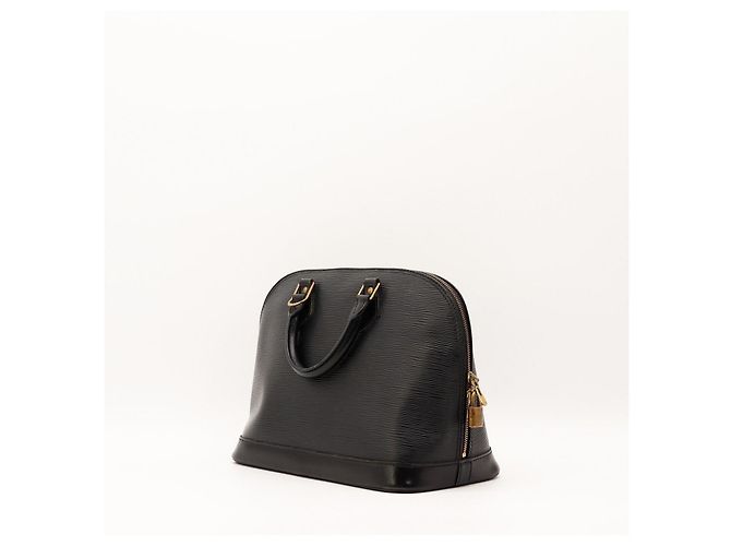 Borsa Louis Vuitton Alma in pelle Epi nera Nero - vista 4