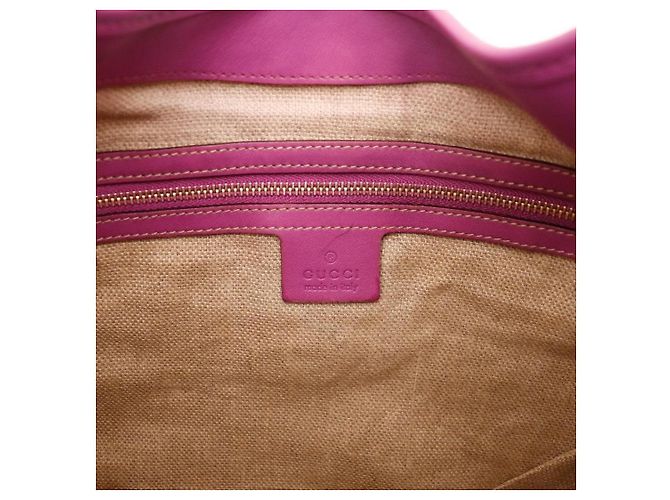 Borsa hobo Gucci con stampa floreale Rosa D'oro Porpora - vista 10